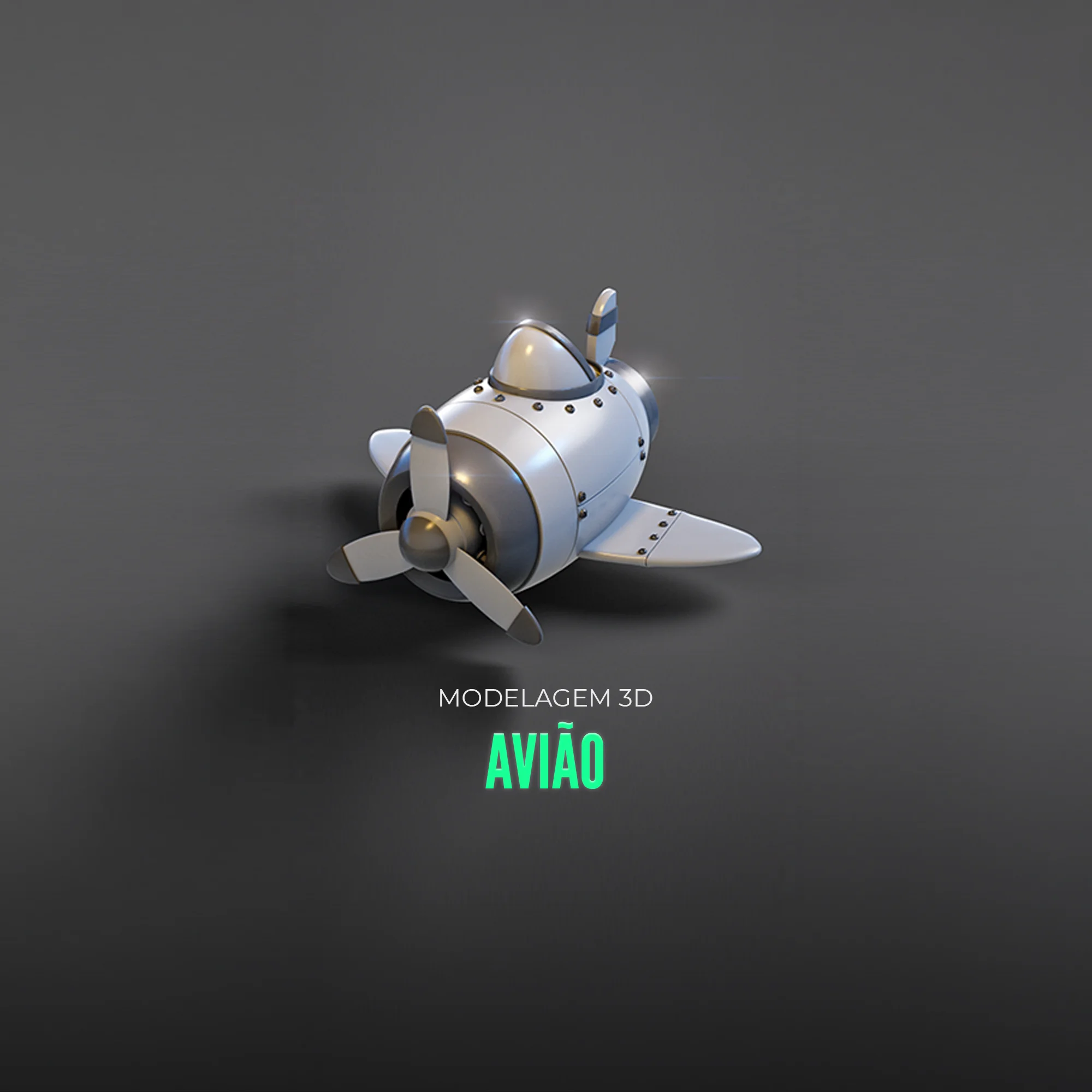 Capa do curso Modelagem avião 3d - Make Mesh