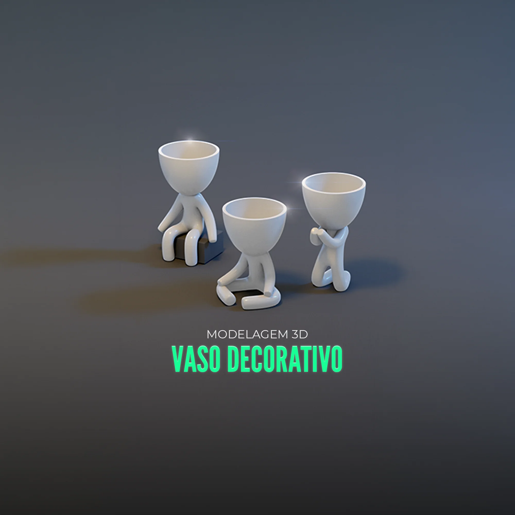 Capa do curso Modelagem vasos 3d - Make Mesh