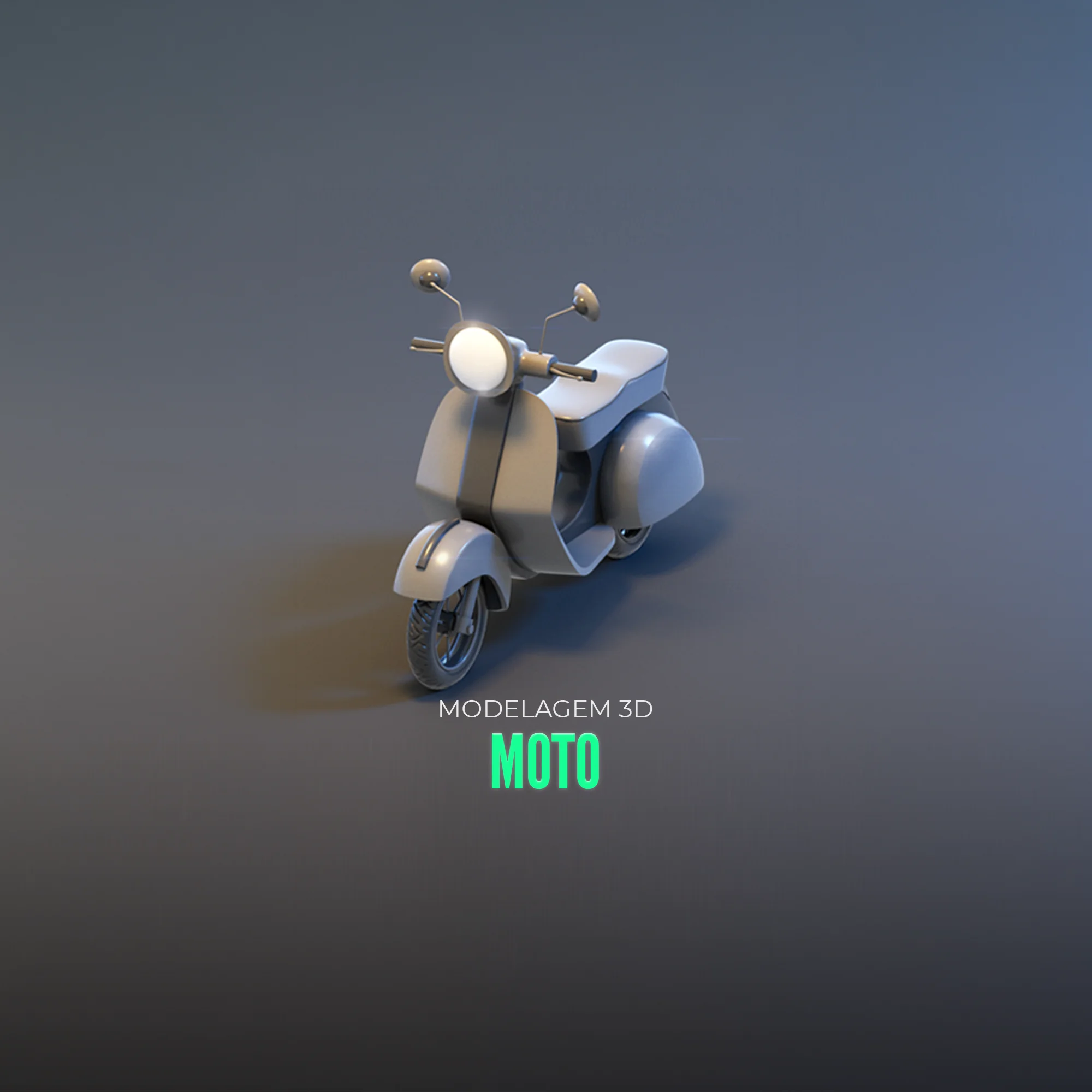 Capa do curso Modelagem moto 3d - Make Mesh