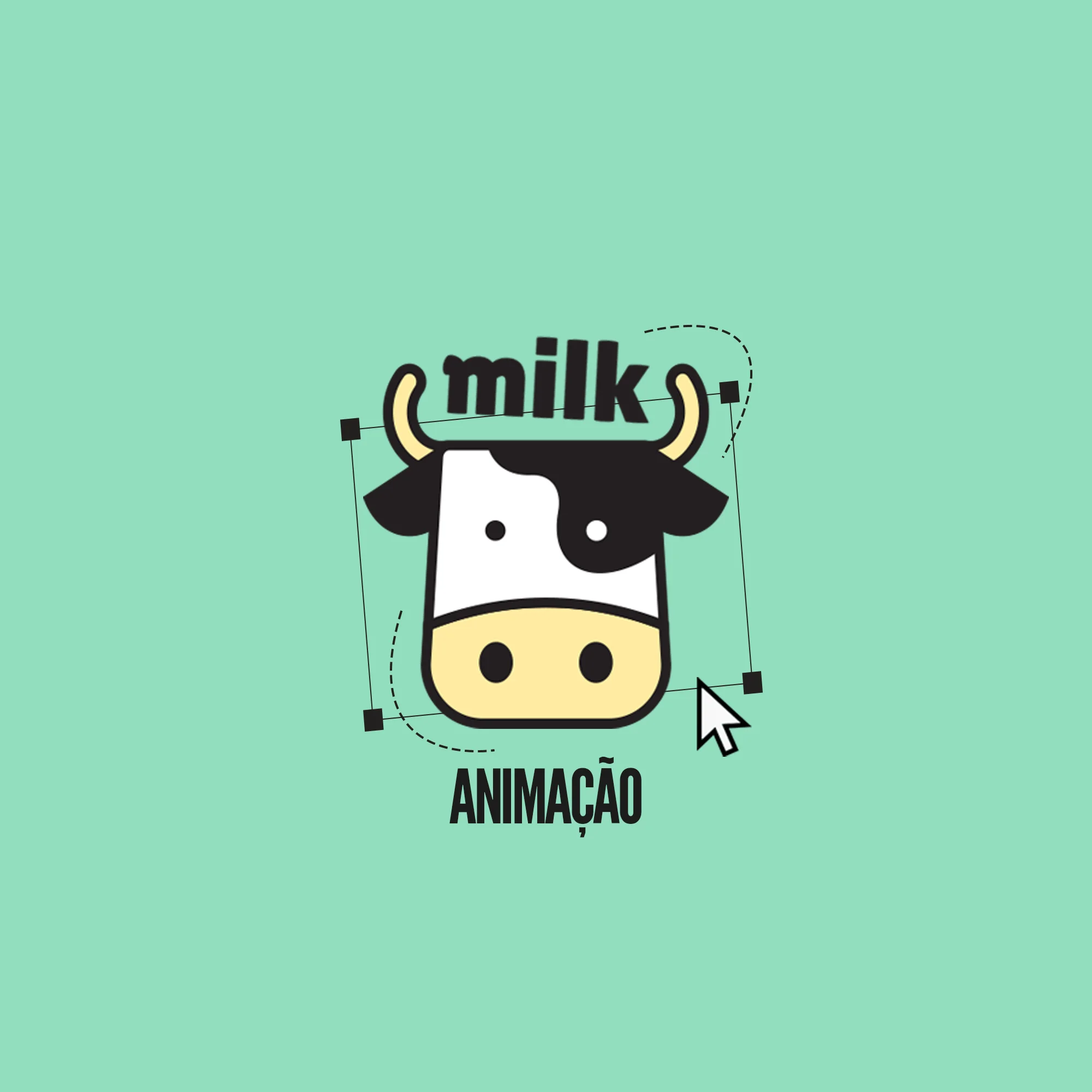 Capa do curso Animação logo vaca - Brush Power