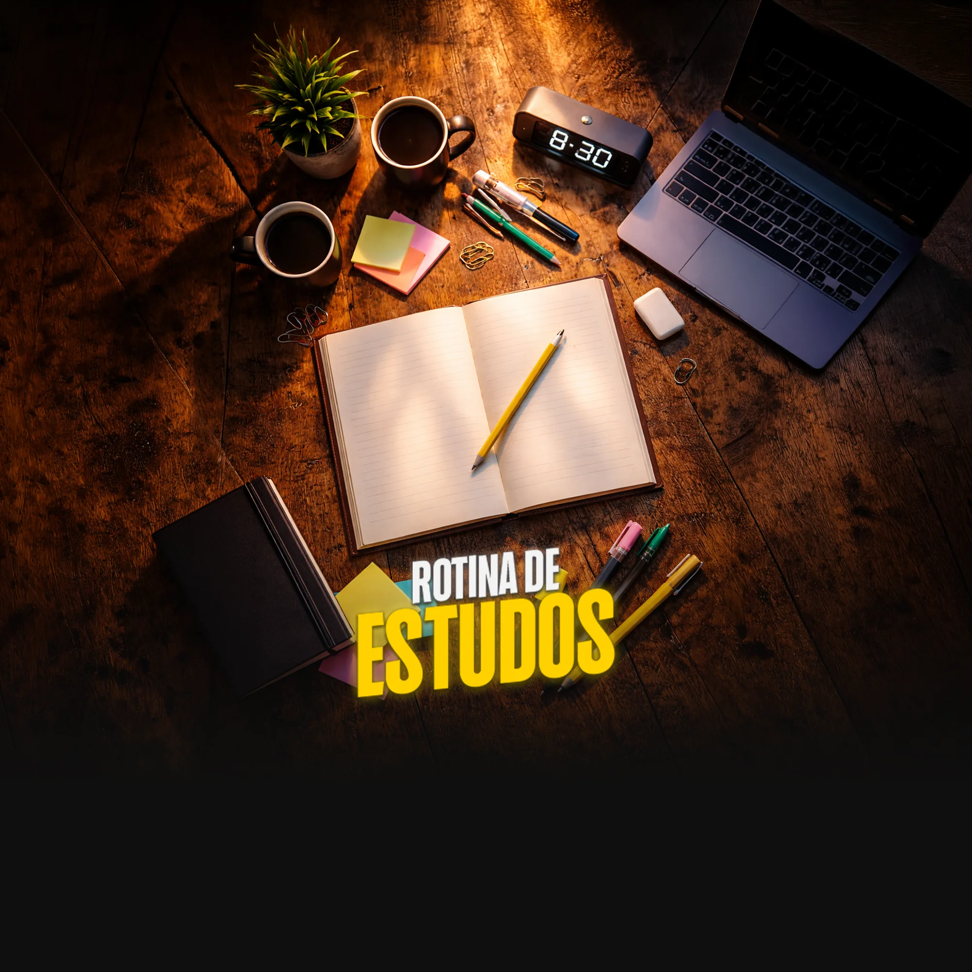 Capa do curso Criar rotina de estudo - Brain Light